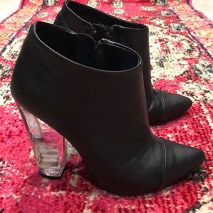 Tildon Lucite Heel Bootie